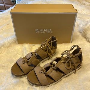 Michael Kors Mckenna Sandal lace up with box
